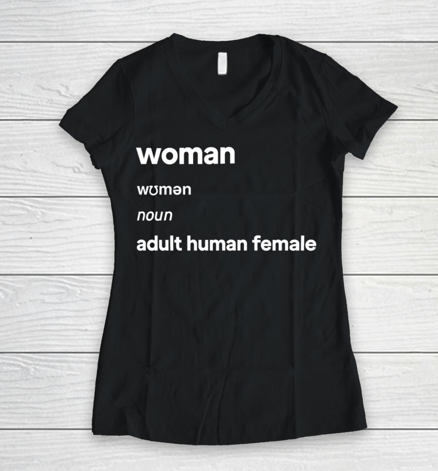 Julia Hartley-Brewer Wearing Woman Definition Adult Human Female Women V-Neck T-Shirt
