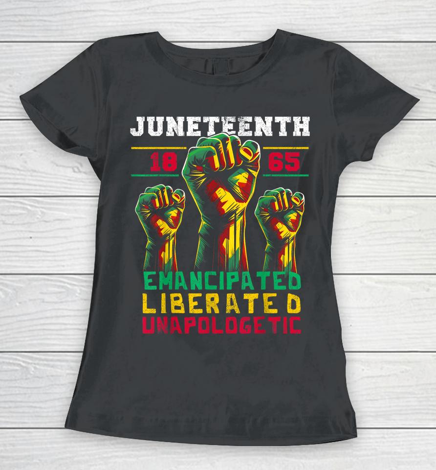 Juneteenth 1865 Black History African American Freedom Women T-Shirt