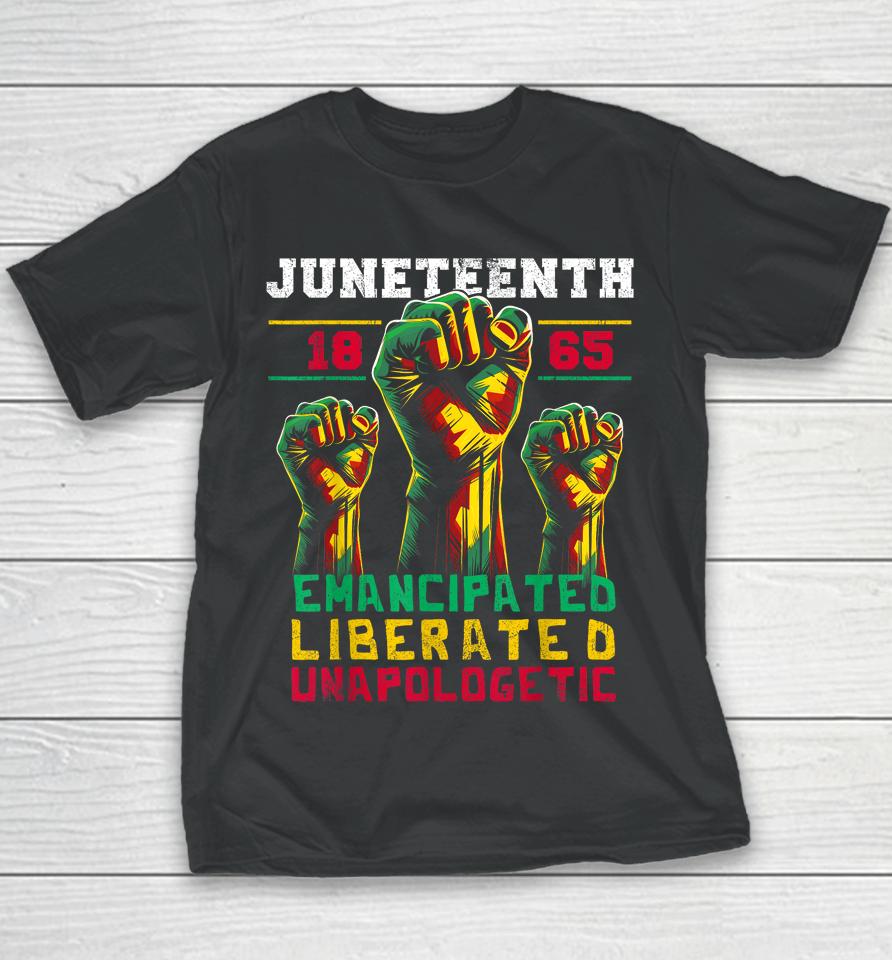 Juneteenth 1865 Black History African American Freedom Youth T-Shirt