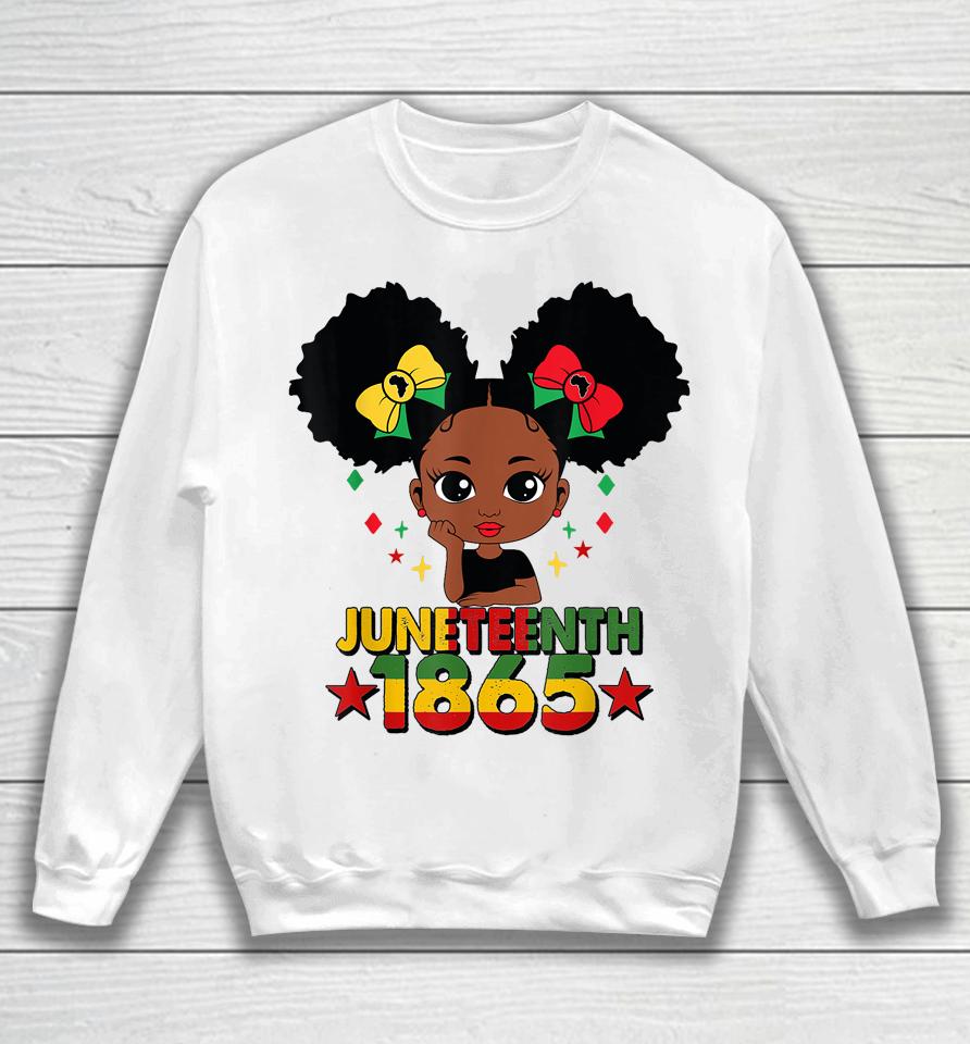 Juneteenth 1865 Celebrate Kids African American Black Sweatshirt