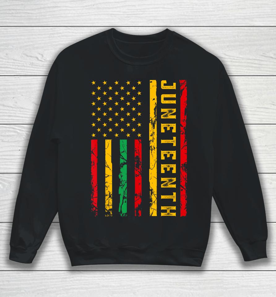 Juneteenth American Flag African Sweatshirt