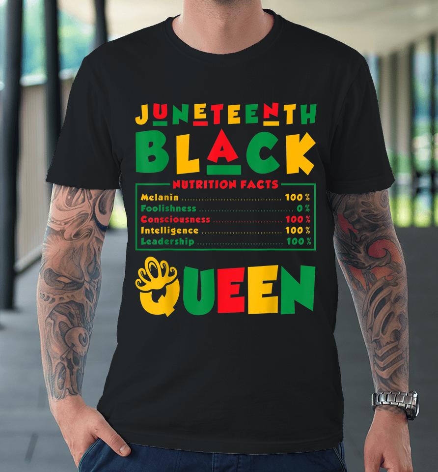 Juneteenth Black Queen Melanin Juneteenth Premium T-Shirt