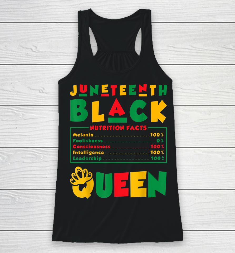 Juneteenth Black Queen Melanin Juneteenth Racerback Tank