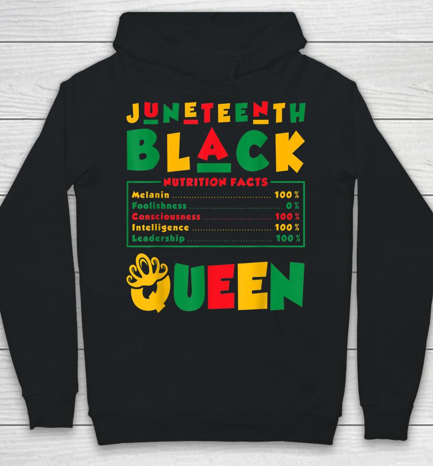 Juneteenth Black Queen Melanin Juneteenth Hoodie