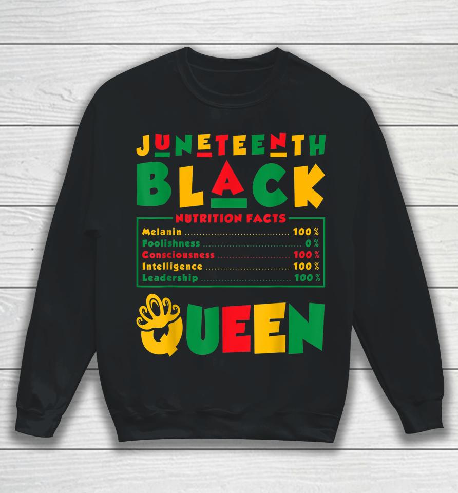 Juneteenth Black Queen Melanin Juneteenth Sweatshirt