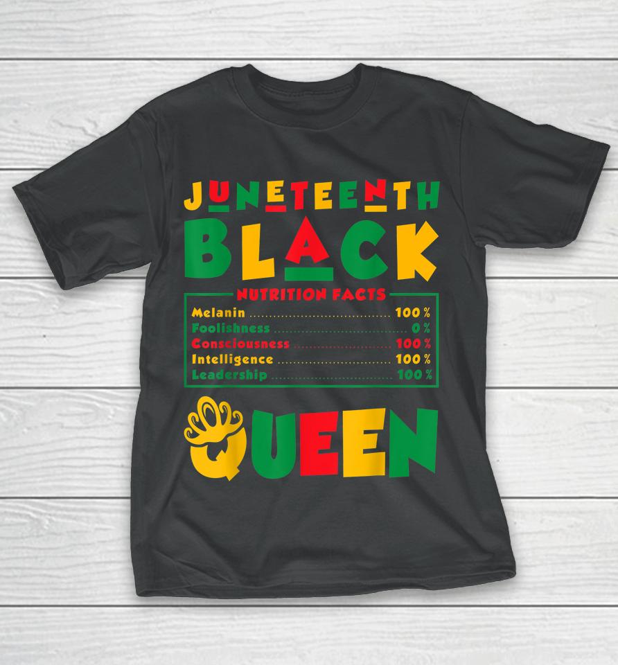 Juneteenth Black Queen Melanin Juneteenth T-Shirt