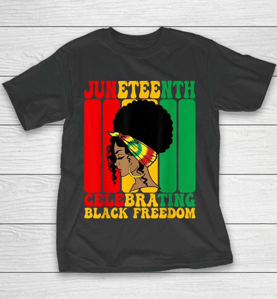Juneteenth Celebrating Black Freedom 1865 African American Youth T-Shirt