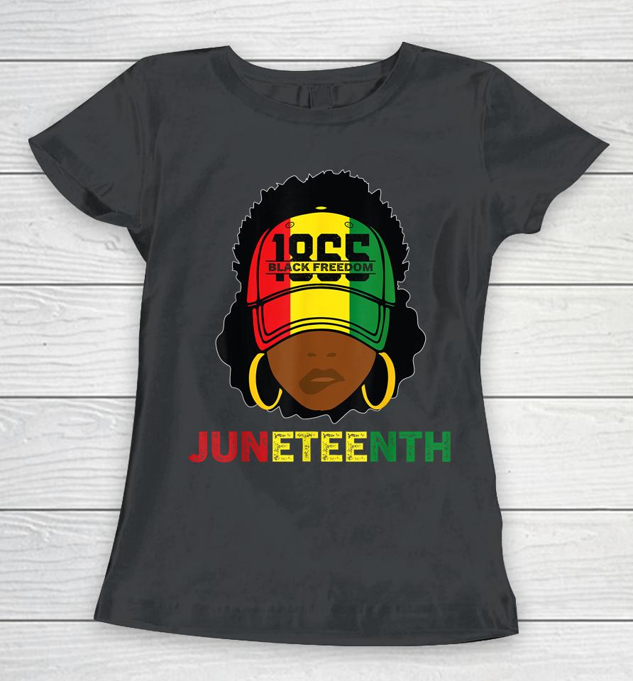 Juneteenth Celebrating Usa African American Melanin Women T-Shirt