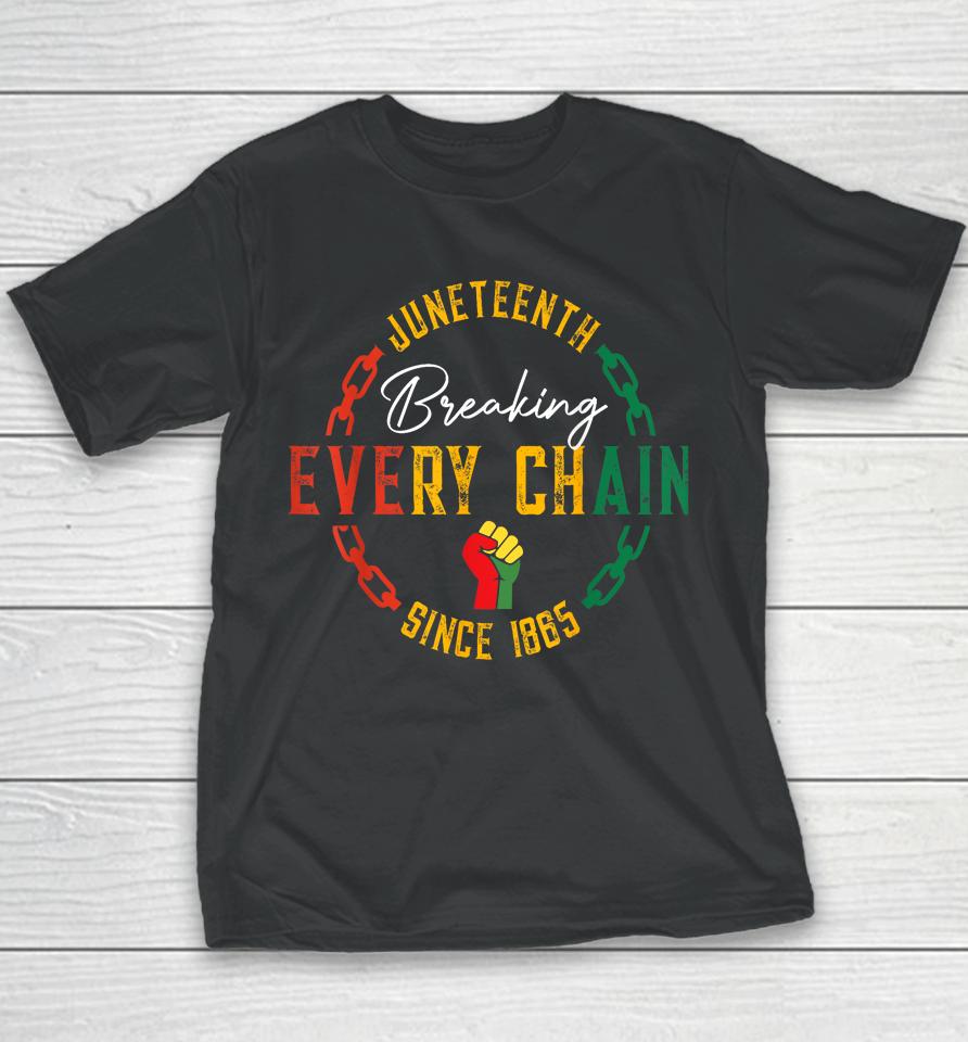 Juneteenth Celebrations 1865 African American Black History Youth T-Shirt
