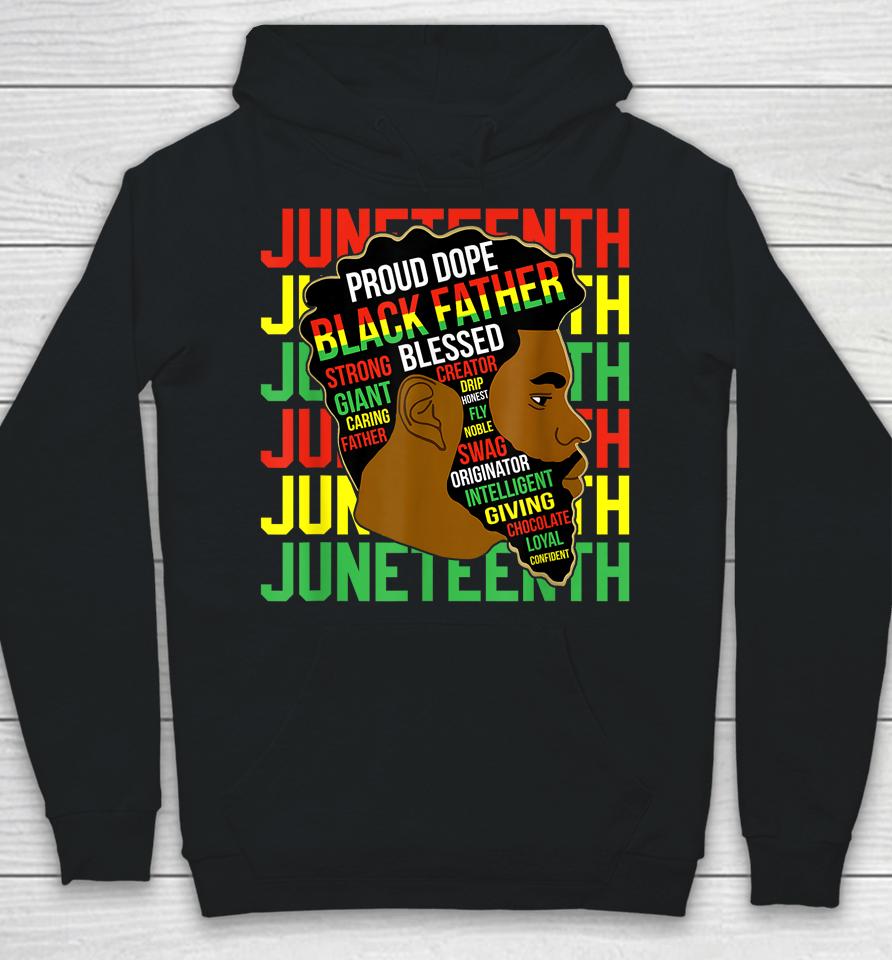 Juneteenth Proud Black Men Fathers Day Black History African Hoodie