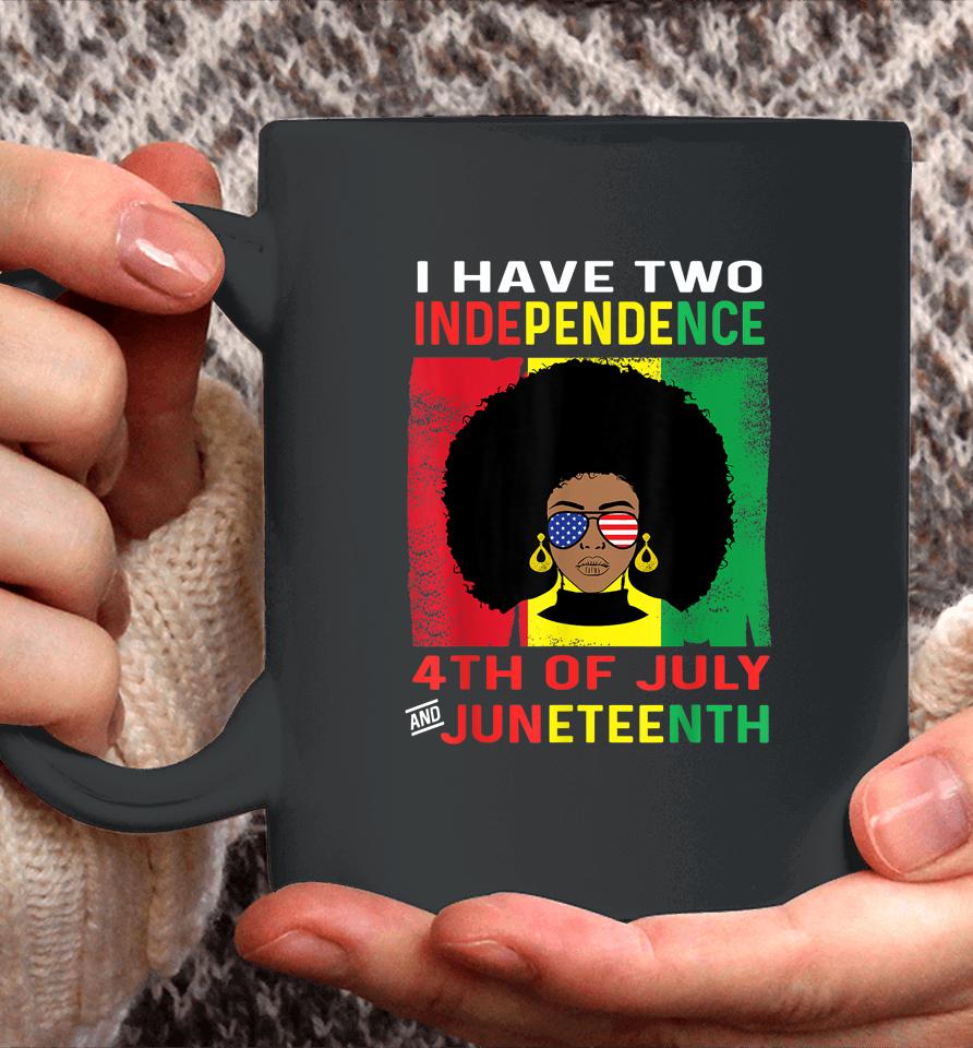 Juneteenth Queen Independence Black African Women 4Th July Coffee Mug