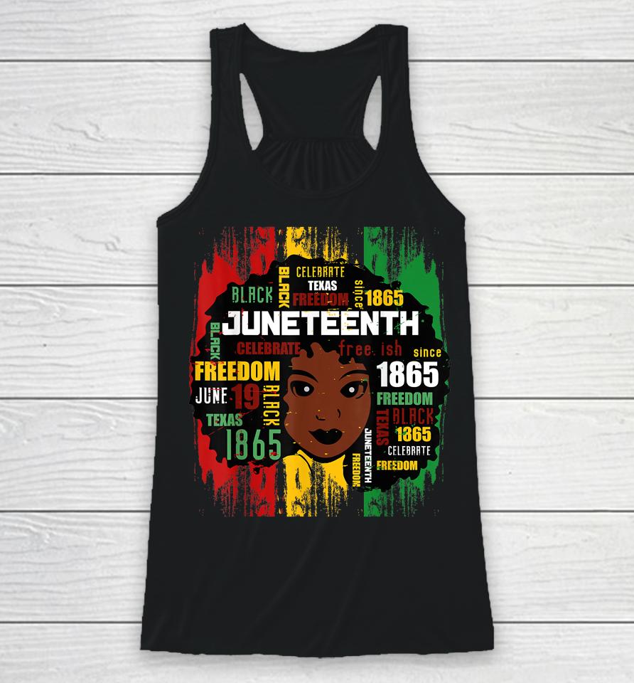 Juneteenth T Shirt Women Juneteenth  African American Racerback Tank