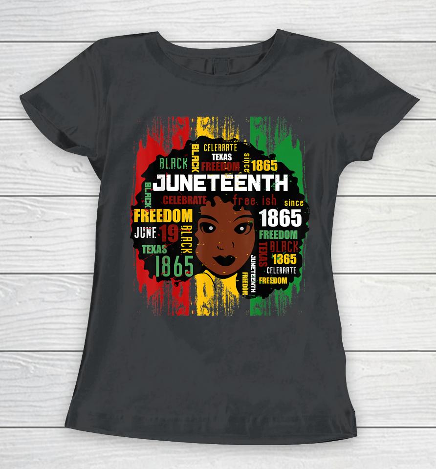 Juneteenth T Shirt Women Juneteenth  African American Women T-Shirt