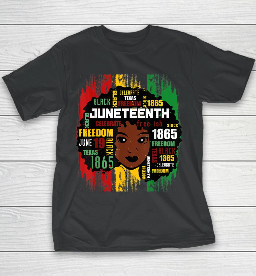 Juneteenth T Shirt Women Juneteenth  African American Youth T-Shirt