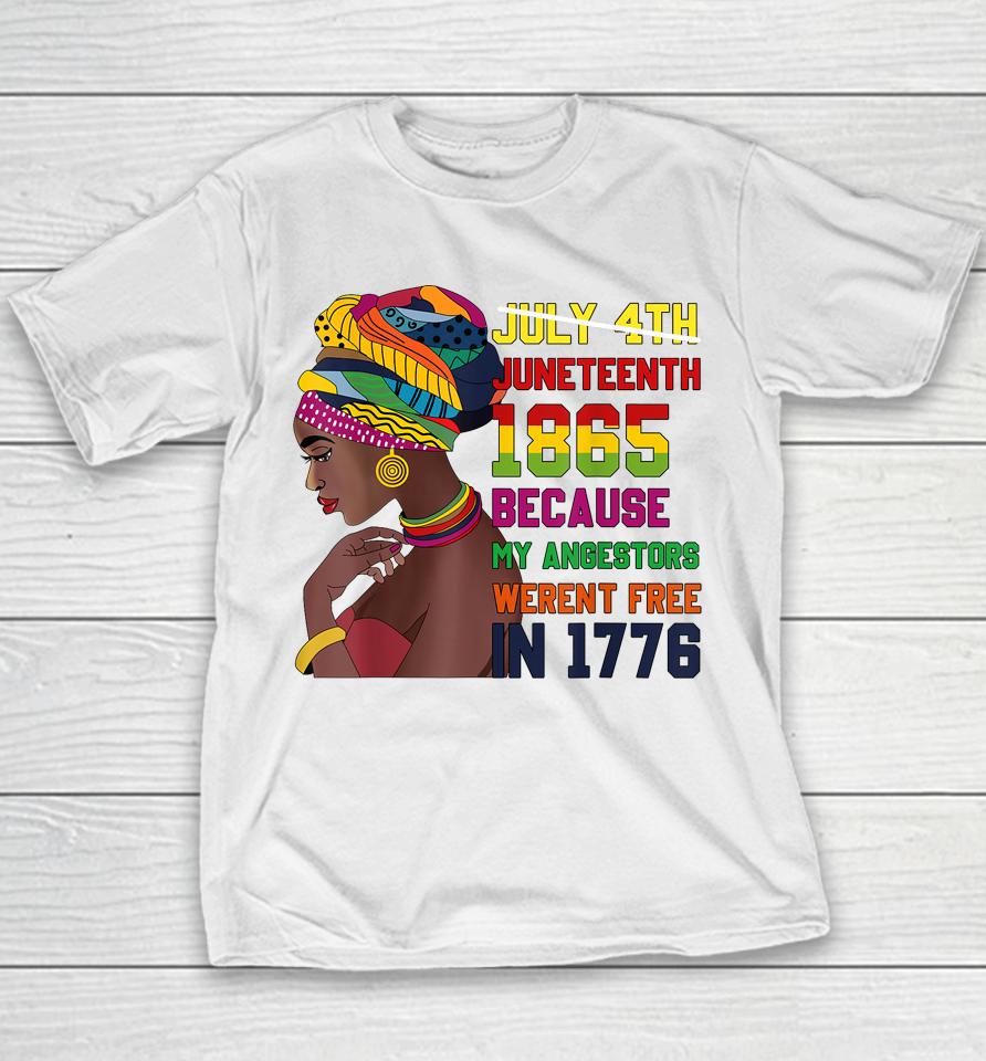 Juneteenth Tshirt Women Juneteenth  African American Youth T-Shirt