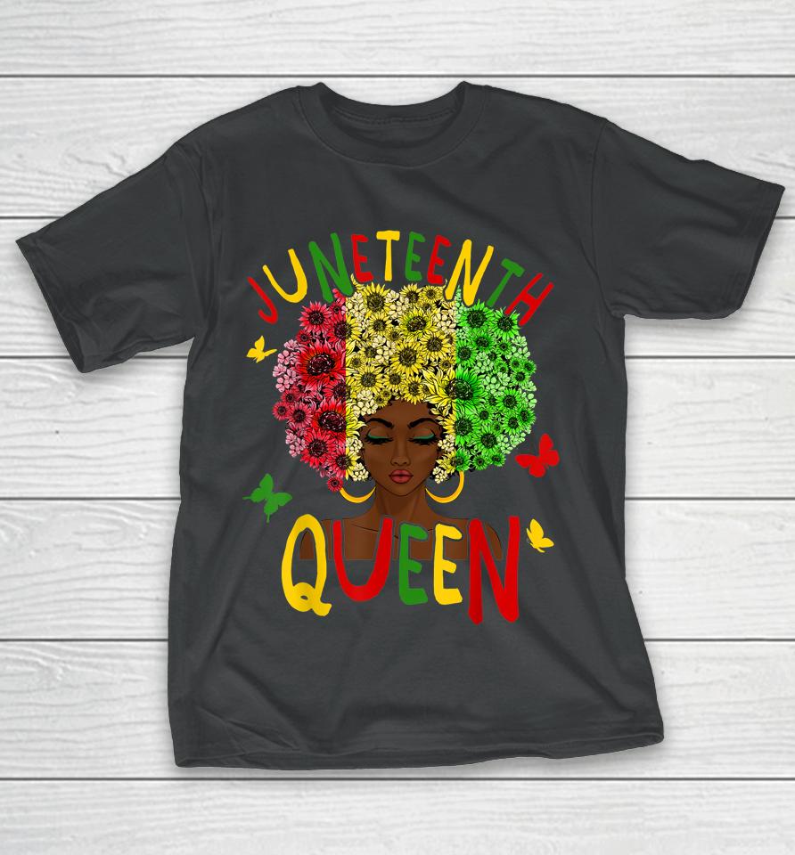 Juneteenth Women Black Girl Black Queen History Freedom 1865 T-Shirt