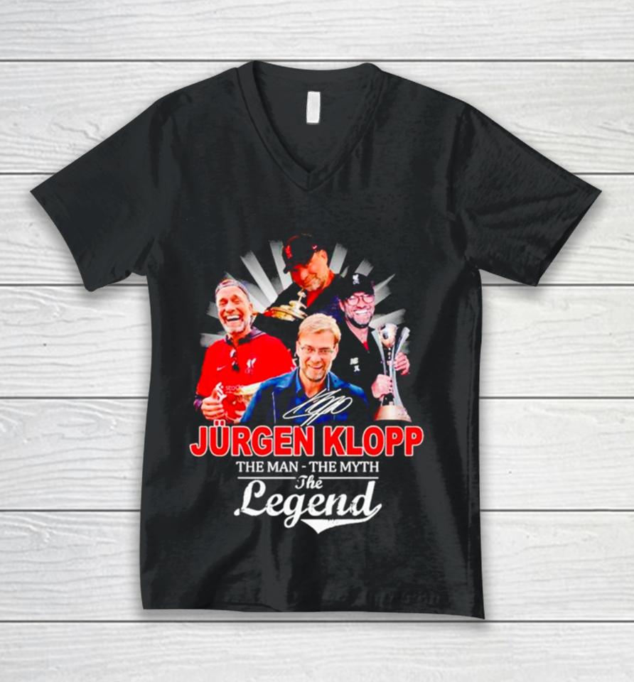 Jurgen Klopp The Man The Myth The Legend Unisex V-Neck T-Shirt