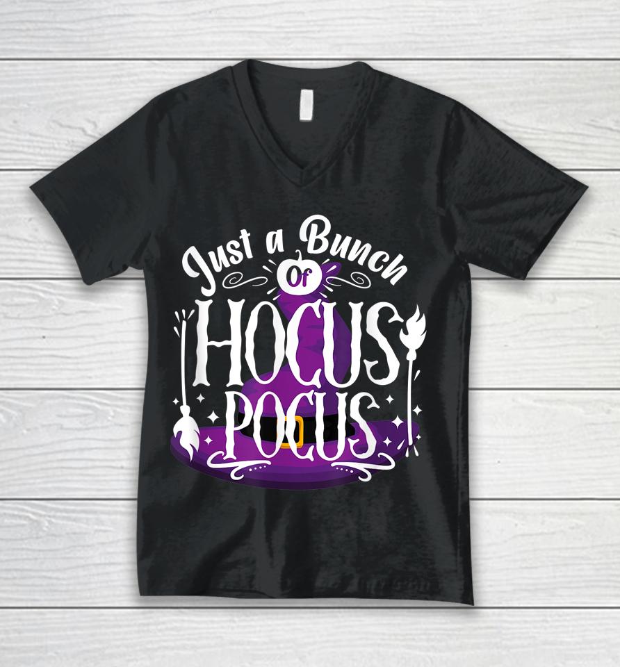 Just A Bunch Of Hocus Pocus Unisex V-Neck T-Shirt