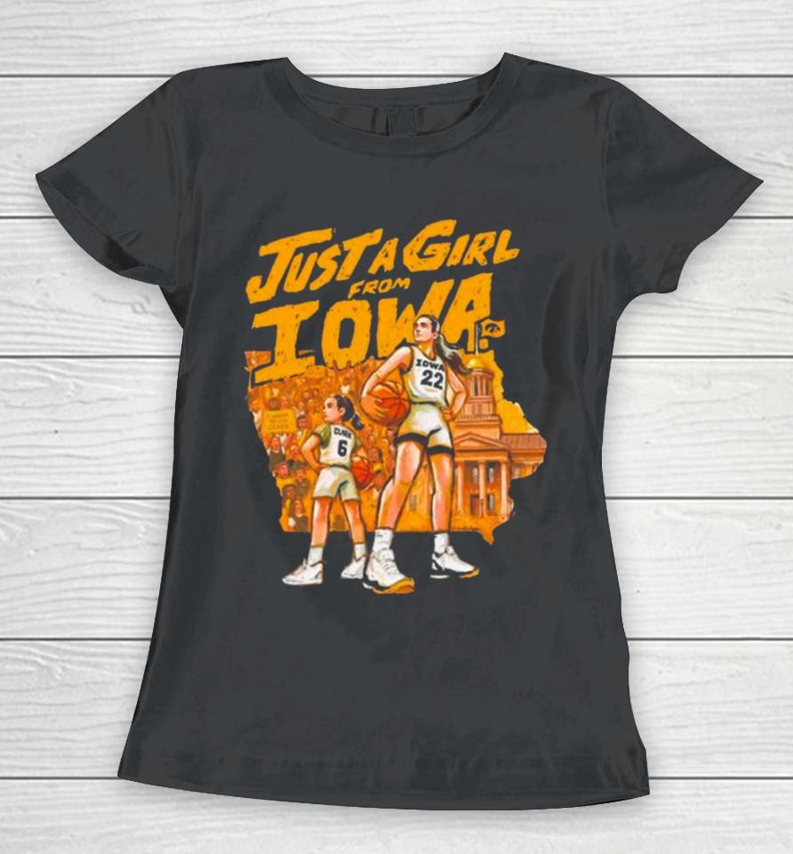 Just A Girl From Iowa Women Basketball Ncaa 2024 Women T-Shirt
