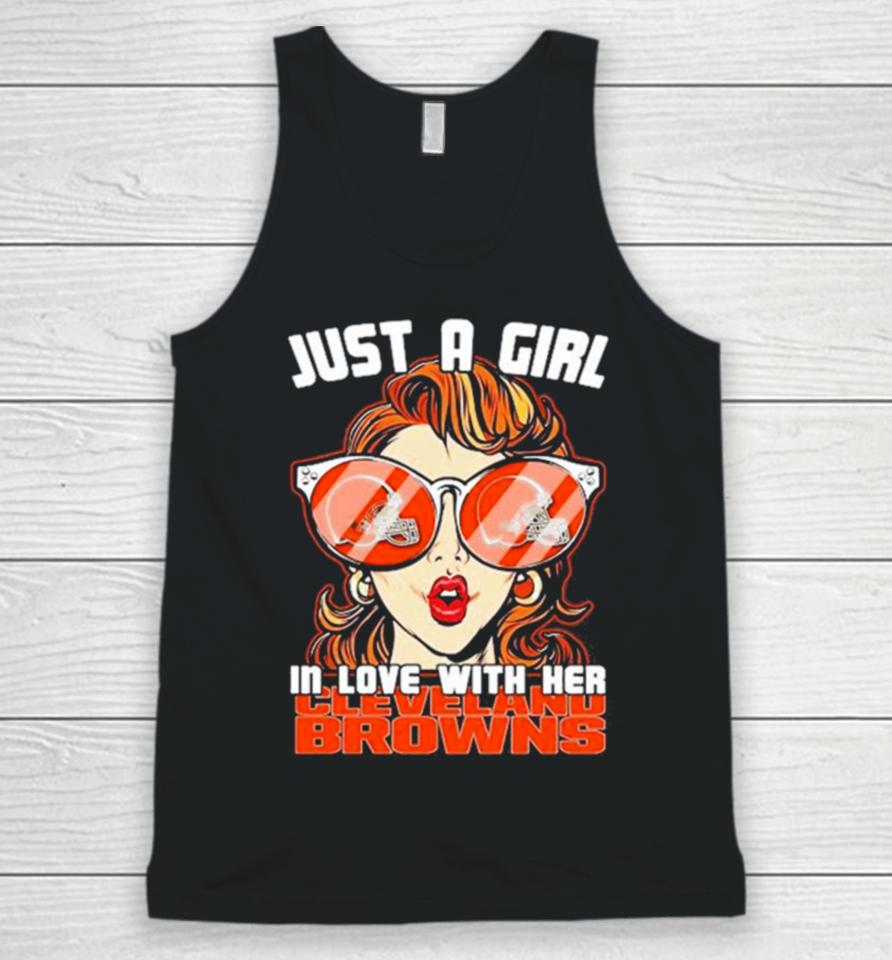 Just A Girl In Love With Her Cleveland Browns Unisex Tank Top