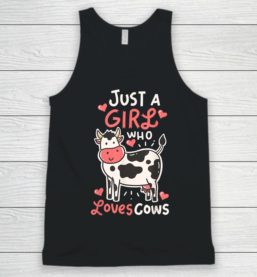 Just A Girl Who Loves Cows Unisex Tank Top