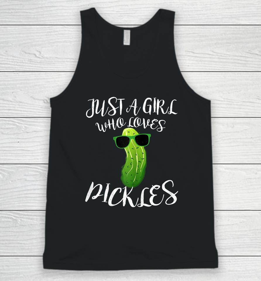 Just A Girl Who Loves Pickles Unisex Tank Top