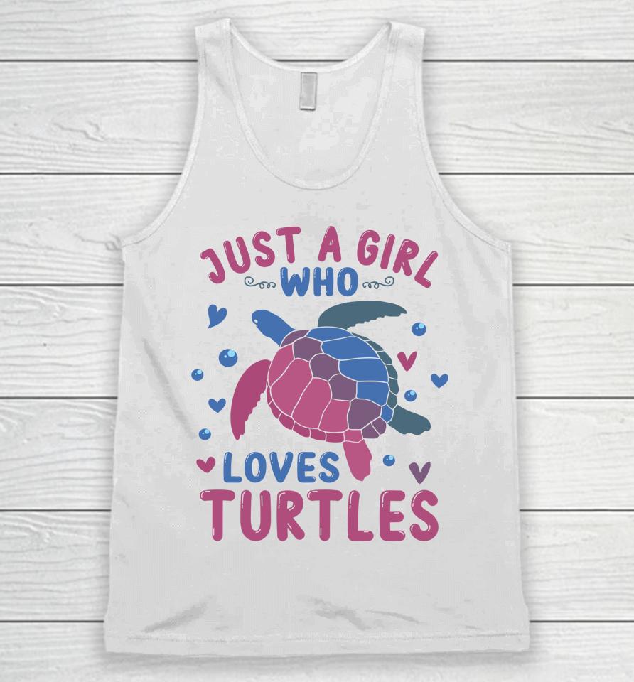 Just A Girl Who Loves Turtles Unisex Tank Top