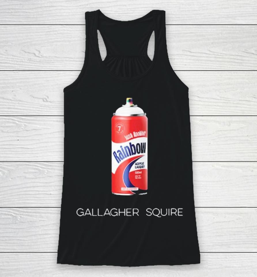 Just Another Rainbow Spray Can Racerback Tank