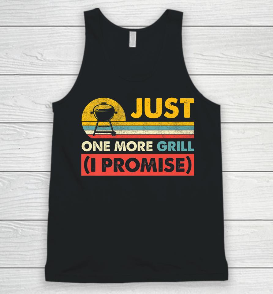 Just One More Grill I Promise Retro Vintage Style Grill Dad Unisex Tank Top