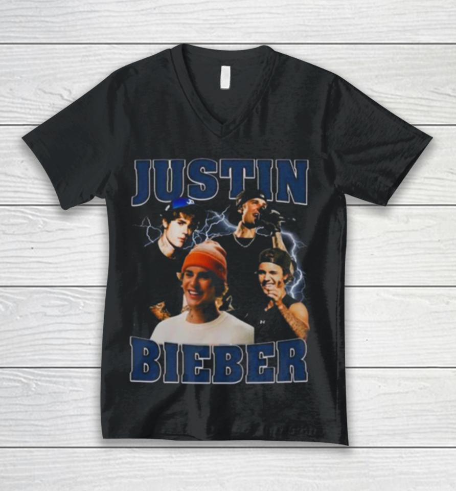 Justin Bieber Bootleg Vintage Unisex V-Neck T-Shirt