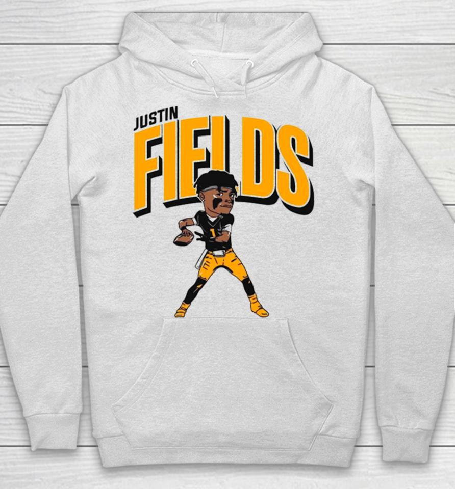 Justin Fields Pittsburgh Caricature Football Player Hoodie