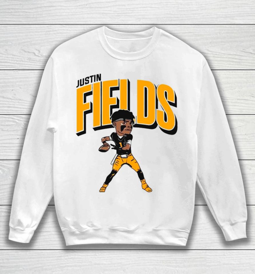 Justin Fields Pittsburgh Caricature Football Player Sweatshirt