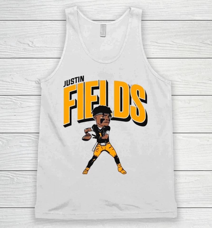 Justin Fields Pittsburgh Caricature Football Player Unisex Tank Top