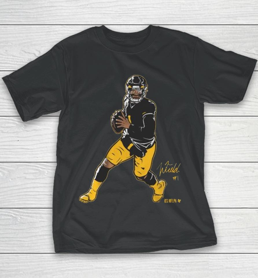 Justin Fields Superstar Pose Signature Youth T-Shirt