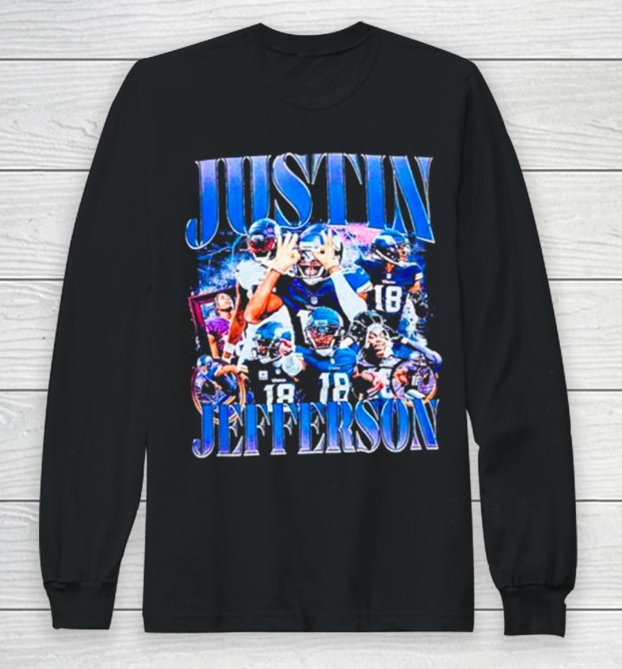 Justin Jefferson Nfl Minnesota Vikings Long Sleeve T-Shirt