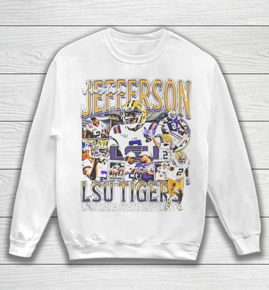 Justin Jefferson Player Lsu Tigers Football Vintage 2023 Sweatshirt