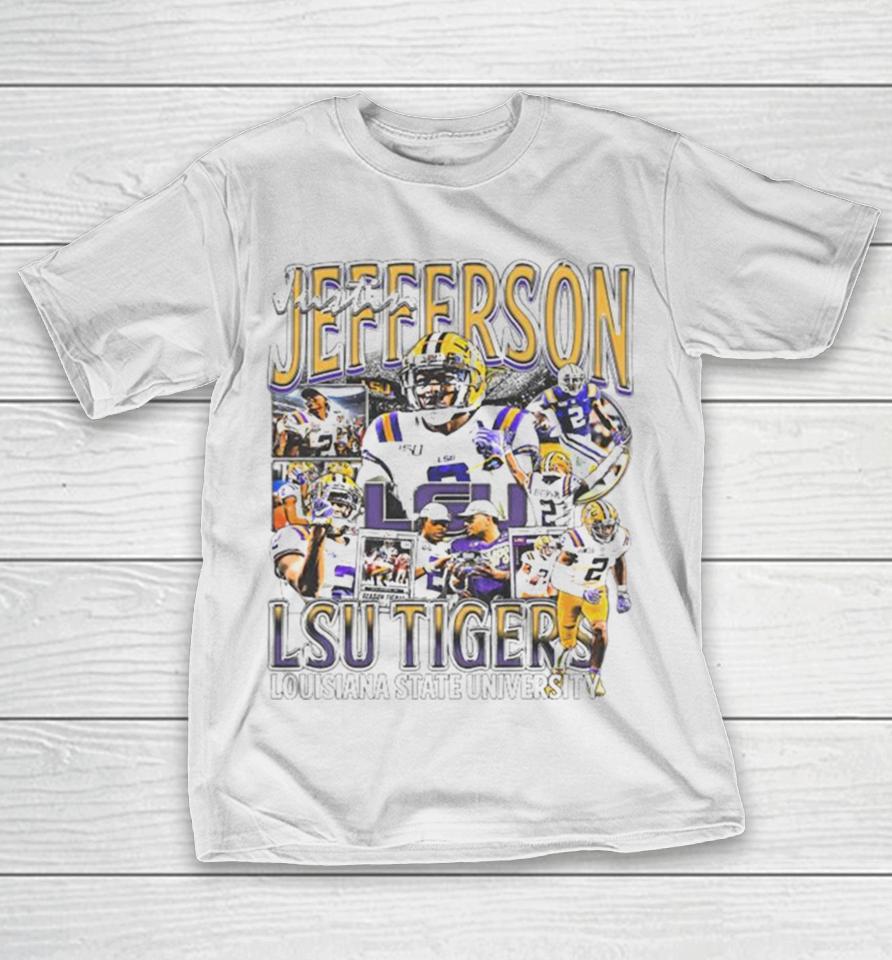 Justin Jefferson Player Lsu Tigers Football Vintage 2023 T-Shirt