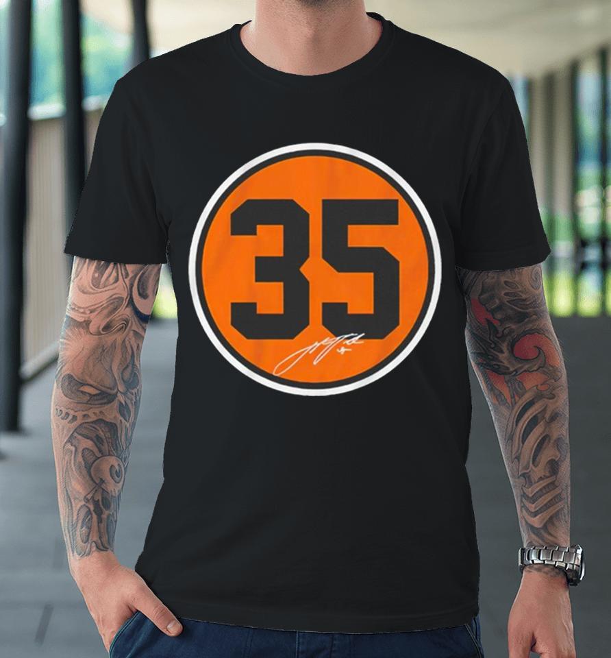 Justin Verlander Houston Astros Number Circle Premium T-Shirt
