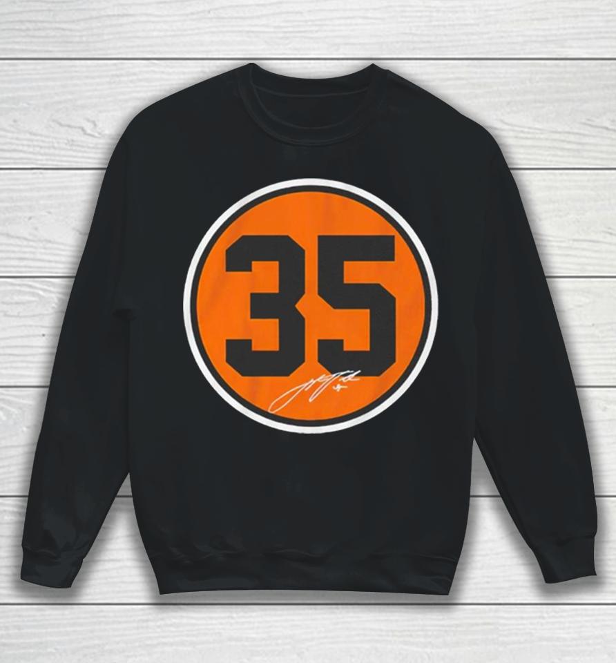 Justin Verlander Houston Astros Number Circle Sweatshirt