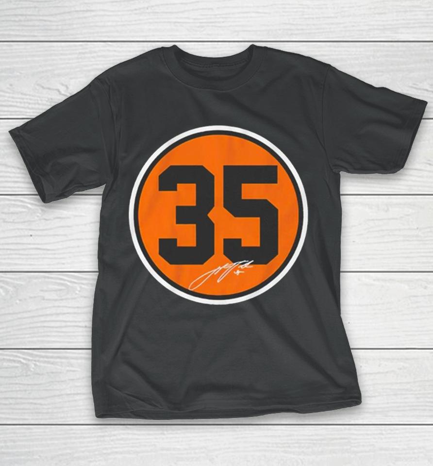 Justin Verlander Houston Astros Number Circle T-Shirt