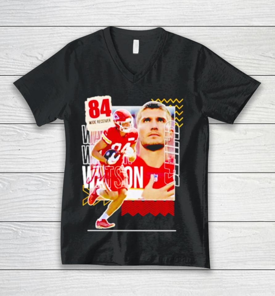 Justin Watson 84 Running Back Football Player Unisex V-Neck T-Shirt