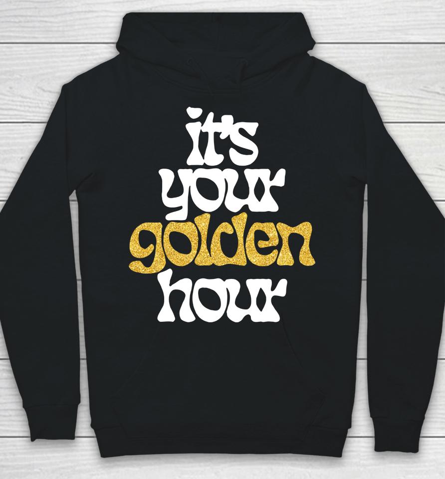 Jvke Golden Hour Gold Shimmer Hoodie