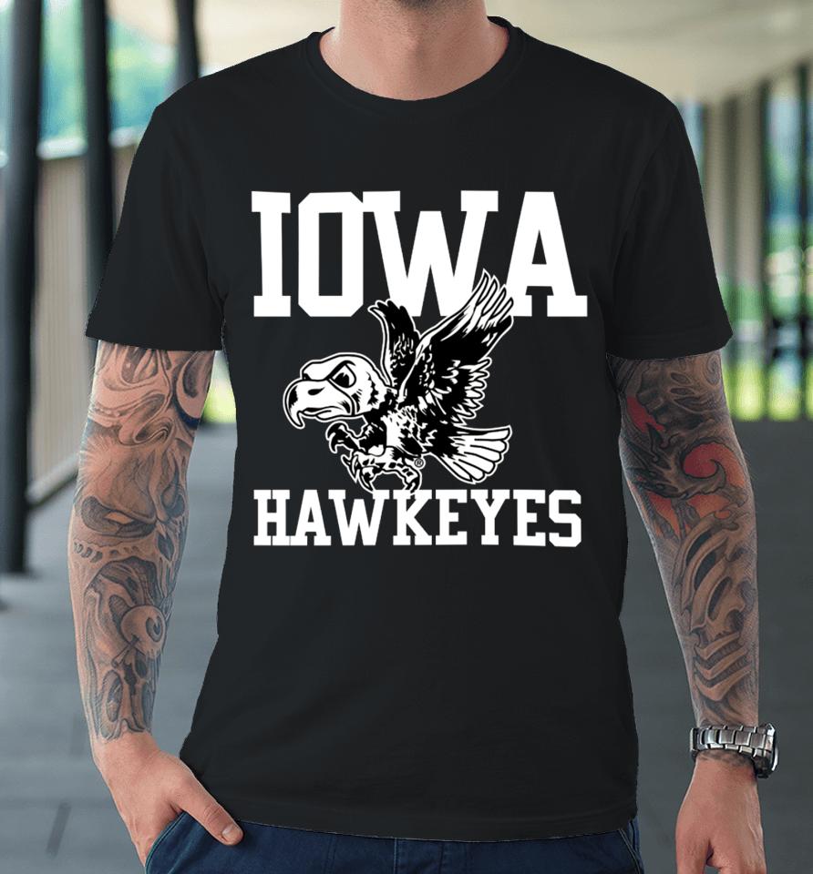 Kadyn Proctor Wearing Iowa Hawkeyes Flying Herky Premium T-Shirt