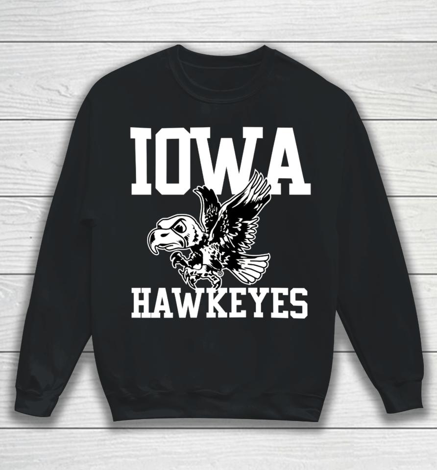 Kadyn Proctor Wearing Iowa Hawkeyes Flying Herky Sweatshirt