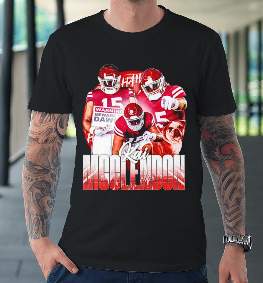Kai Mcclendon Mississippi State Bulldogs Football Graphic Poster Premium T-Shirt