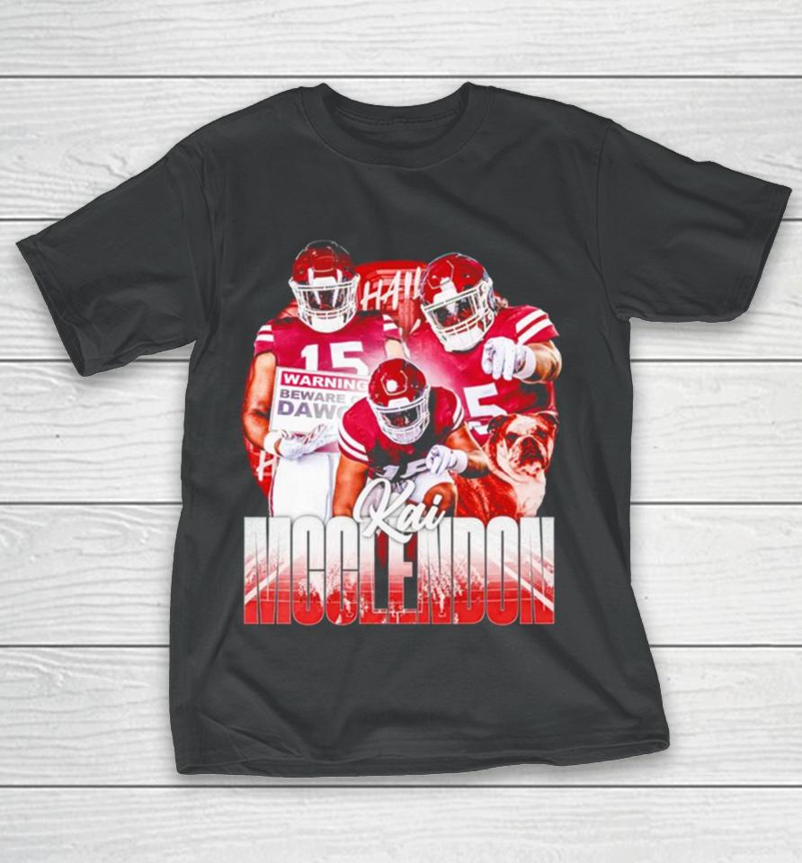 Kai Mcclendon Mississippi State Bulldogs Football Graphic Poster T-Shirt