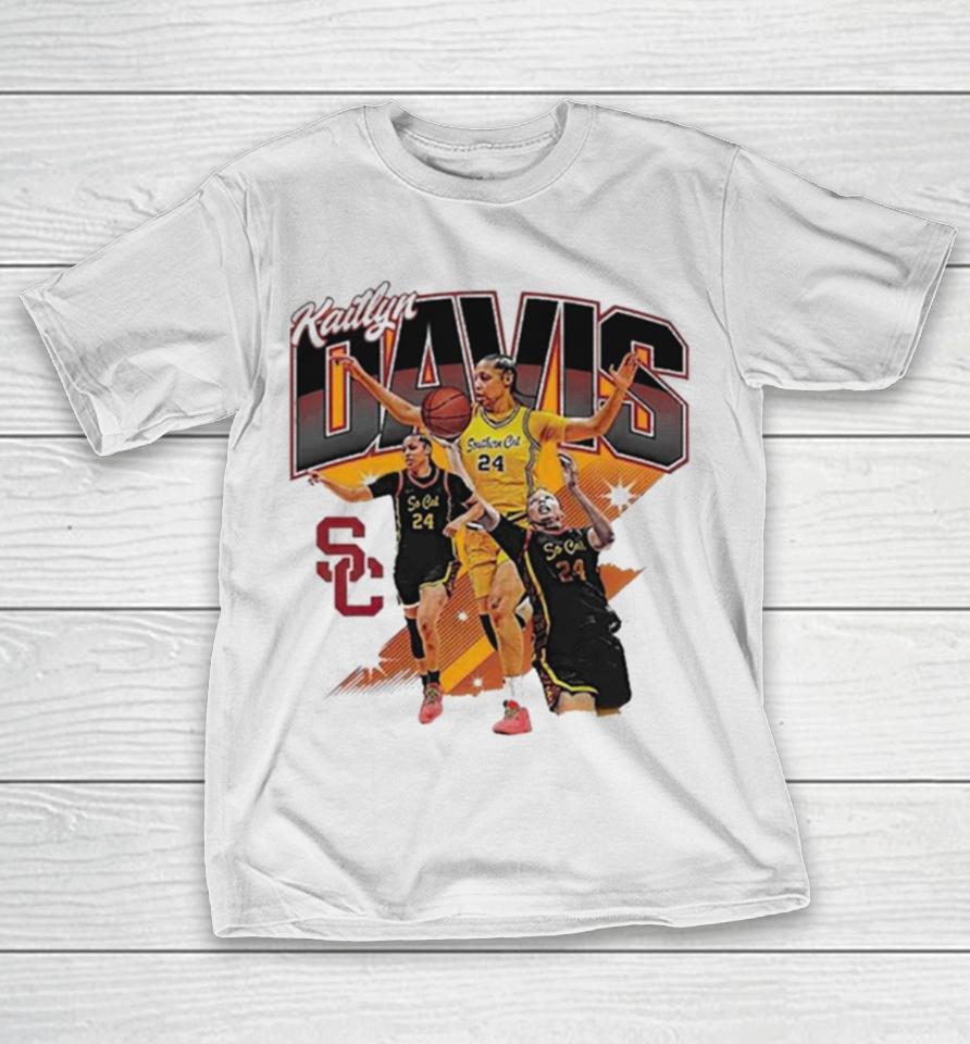 Kaitlyn Davis Usc Trojans 2024 Ncaa Women’s Basketball Post Season T-Shirt
