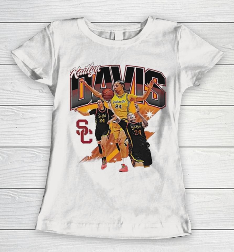 Kaitlyn Davis Usc Trojans 2024 Ncaa Women’s Basketball Post Season Women T-Shirt