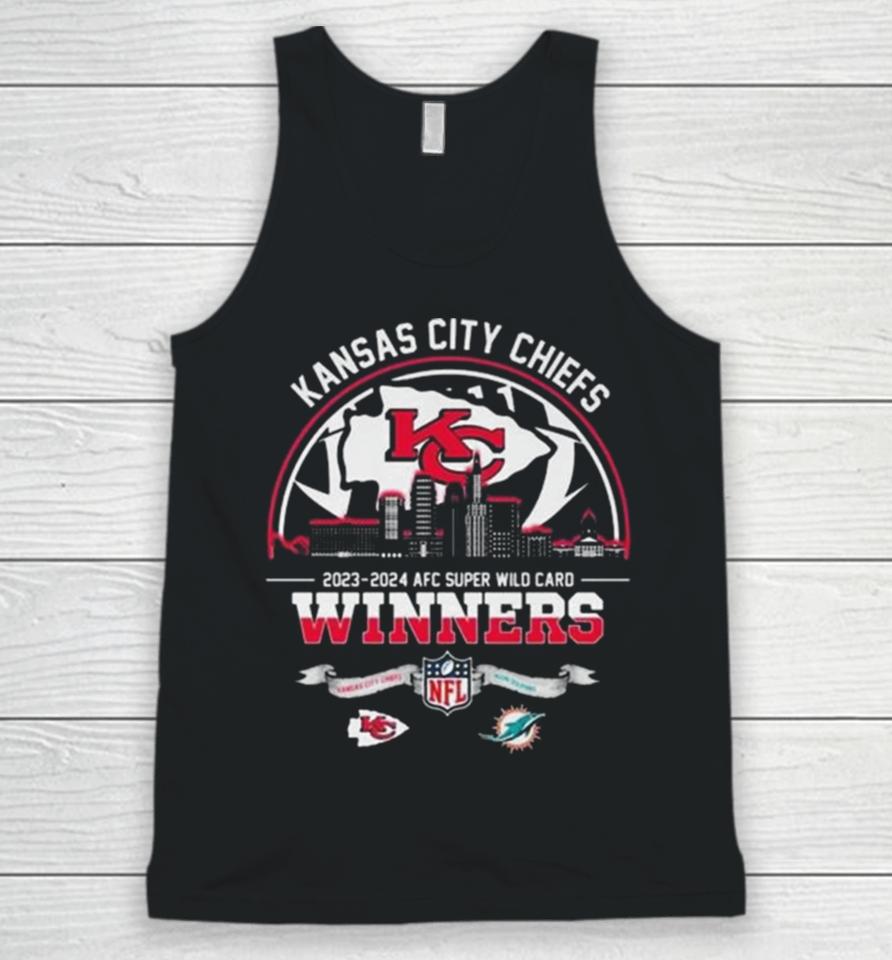 Kansas City Chiefs 2023 2024 Afc Super Wild Card Winners Nfl Playoffs Unisex Tank Top