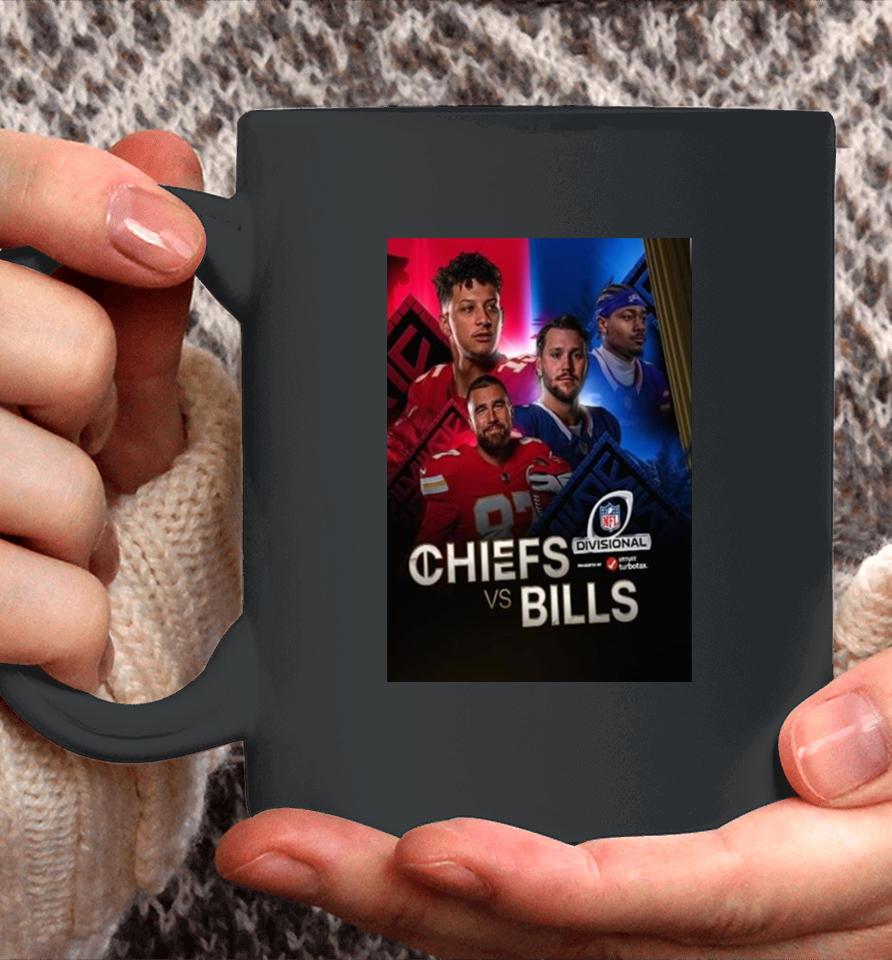 Kansas City Chiefs And Buffalo Bills Meet Up In The Nfl Divisional 2024 Coffee Mug
